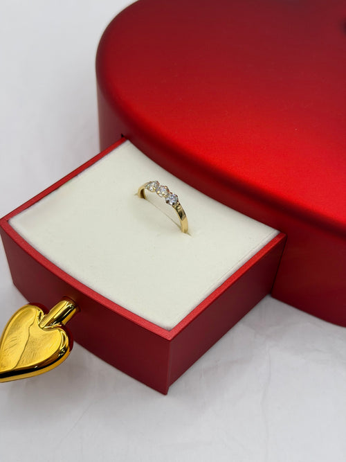 Anello Trilogy tondo + box San Valentino 🌹