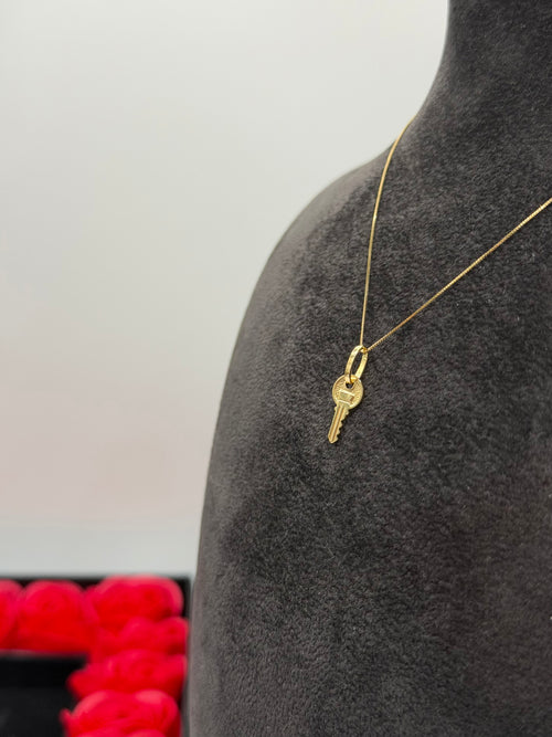 Collana chiave small oro + box San Valentino 🌹