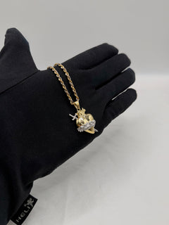 Collana CUORE SACRO SPADA oro