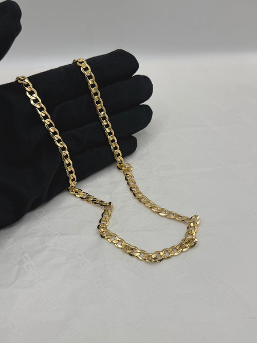 Collana groumette piatta oro
