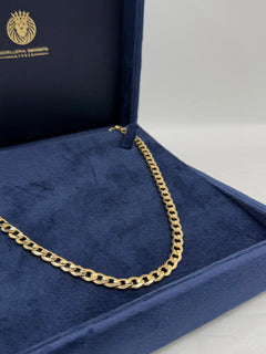 Collana groumette piatta oro