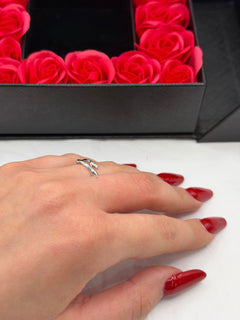 Anello ABBRACCIO argento + box San Valentino 🌹