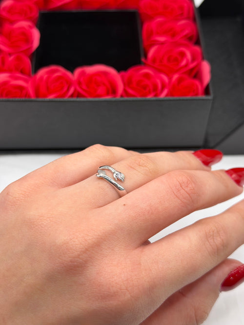 Anello ABBRACCIO argento + box San Valentino 🌹
