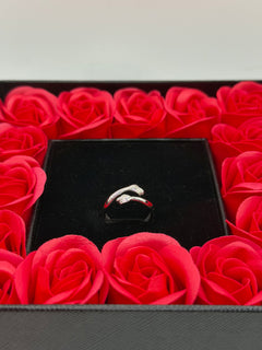 Anello ABBRACCIO argento + box San Valentino 🌹
