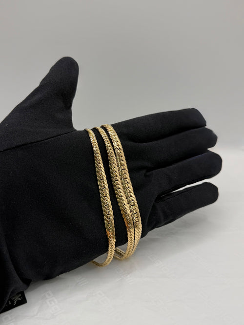 Bracciale groumette a scalare oro