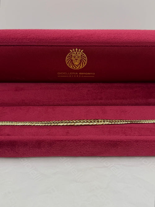 Bracciale groumette a scalare oro