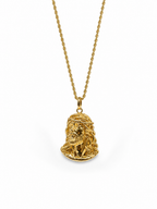 Collana volto Cristo oro