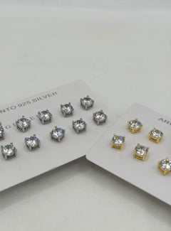 Orecchini punti luce MAN argento