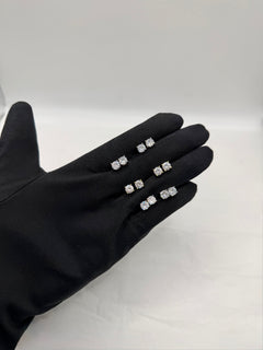 Orecchini punti luce MAN argento