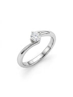Anello solitario oro 9ct e diamante