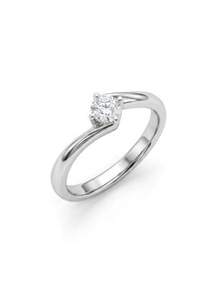 Anello solitario oro 9ct e diamante