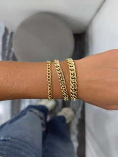Bracciale groumette lucida oro