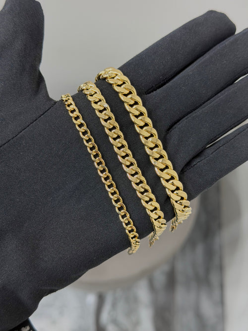 Bracciale groumette lucida oro