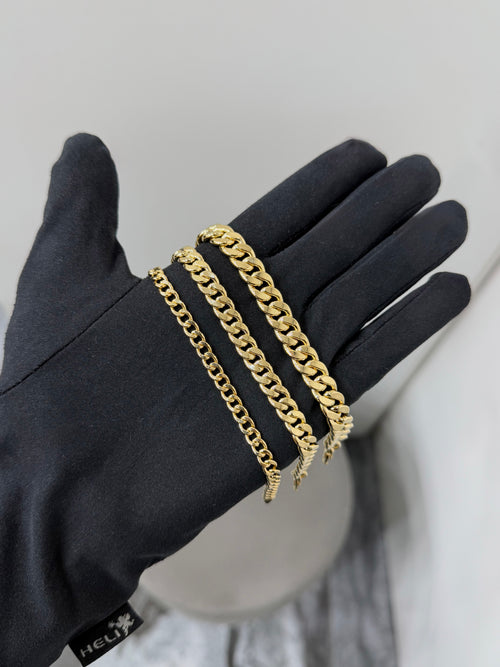Bracciale groumette lucida oro