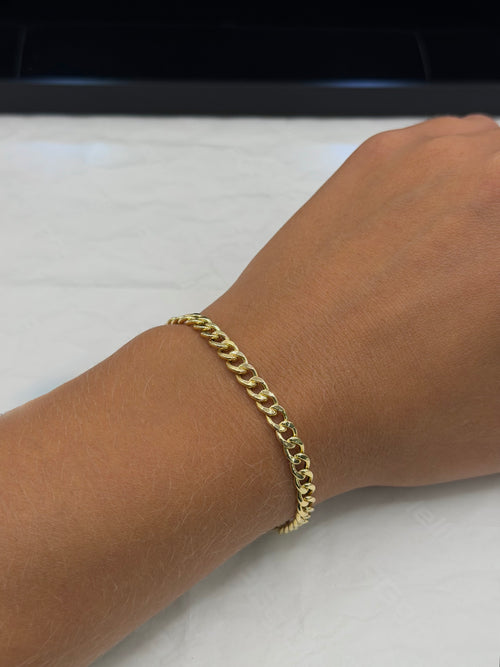 Bracciale groumette lucida oro