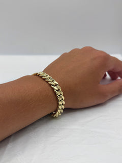 Bracciale groumette lucida oro