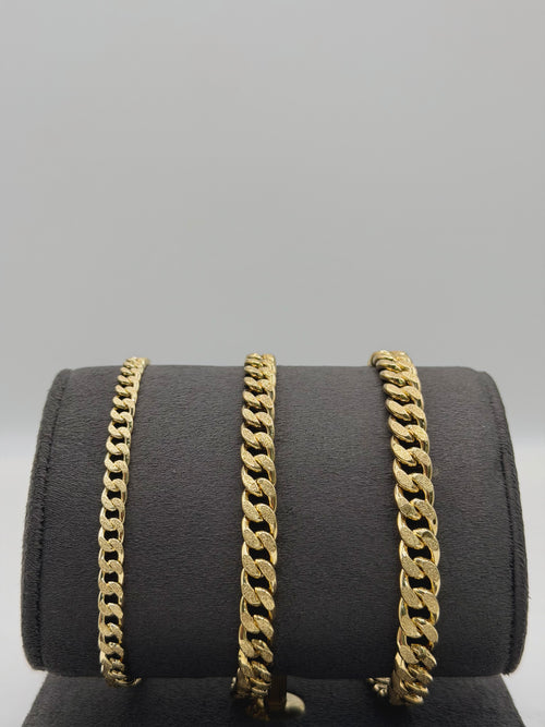 Bracciale groumette satinata oro
