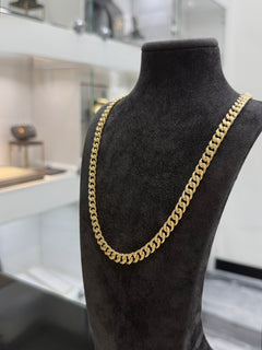 Collana groumette satinata oro big
