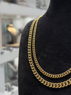 Collana groumette satinata oro small
