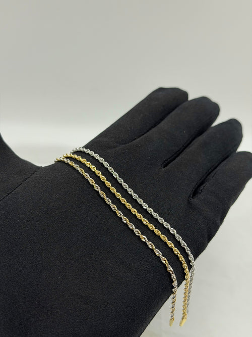 Bracciale torchon diamantato SMALL oro