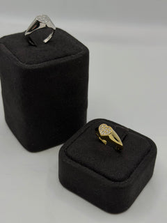 Anello chevalier cuore small argento