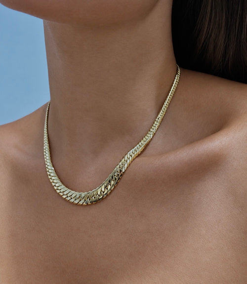 Collier groumette a scalare oro GRANDE