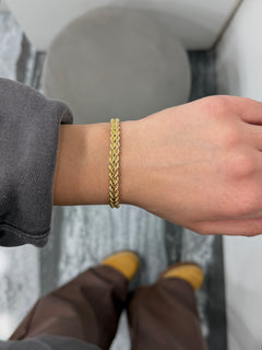 Bracciale double torchon oro