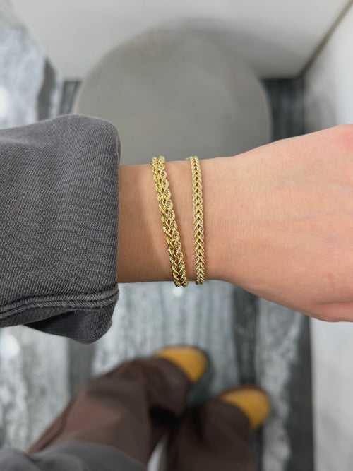 Bracciale double torchon oro