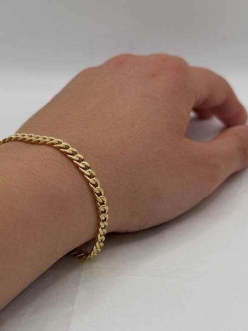 Bracciale groumette SATINATA oro