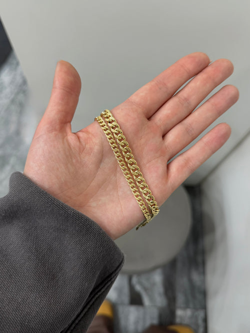 Bracciale groumette SATINATA oro