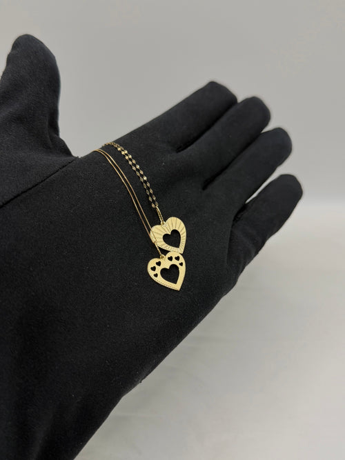 Collana con cuore slim oro