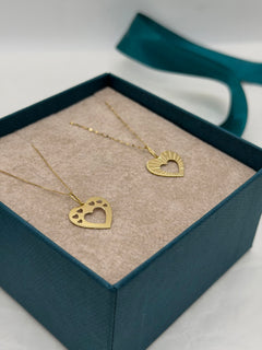 Collana con cuore slim oro