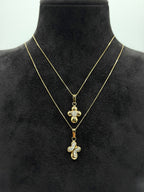 Collana croce tonda small oro