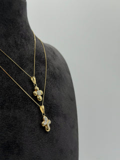 Collana croce tonda small oro