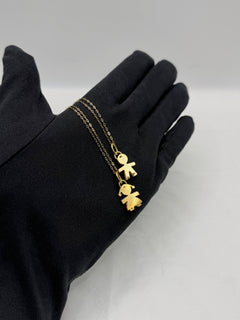Collana bebe’ oro DOPPIA LASTRA