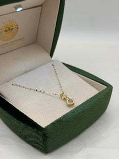 Collana punto luce tondo oro