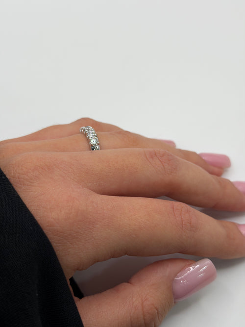 Anello 5 pietre gambo big oro