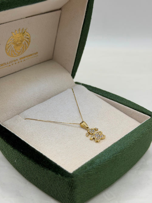 Collana bebe’ femmina oro zirconata