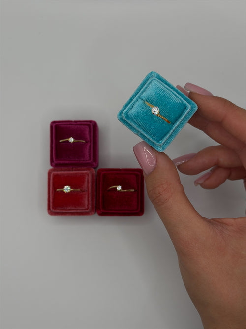 Anelli solitari oro small