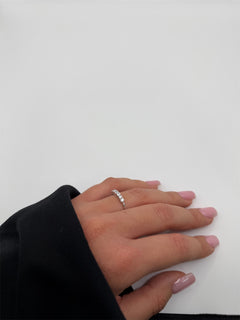 Anello 7 pietre classic oro