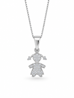 Collana bebe’ femmina oro zirconata