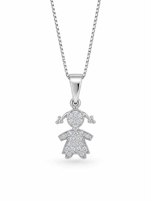 Collana bebe’ femmina oro zirconata