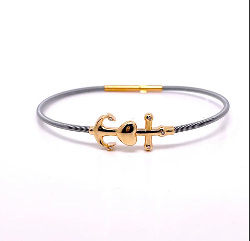 Bracciale Fede,Speranza & Carità oro 9ct e diamanti