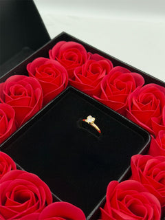 Anello cuoricino “Preziosa” oro + box rose 🌹