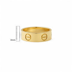 Anello fascia C big oro