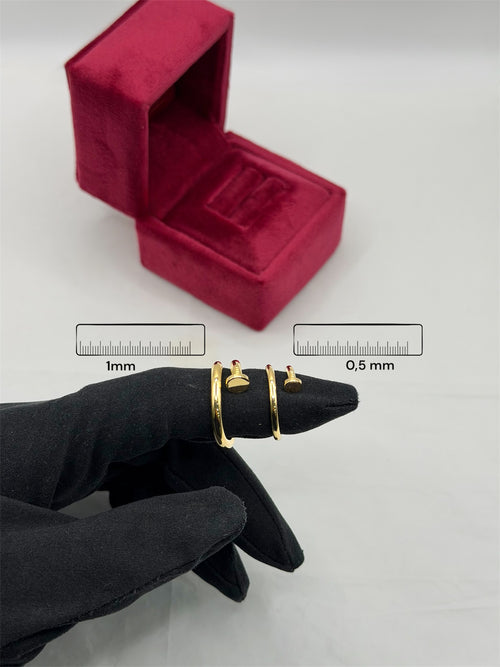 Anello chiodo big oro