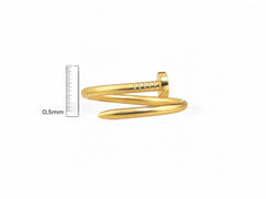 Anello chiodo slim oro