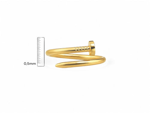Anello chiodo slim oro