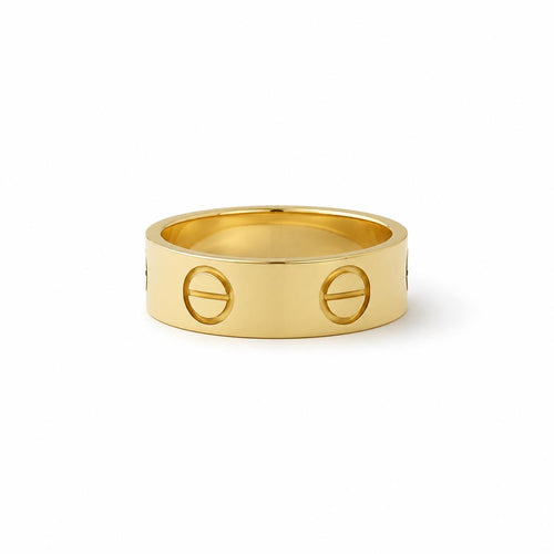 Anello fascia C big oro